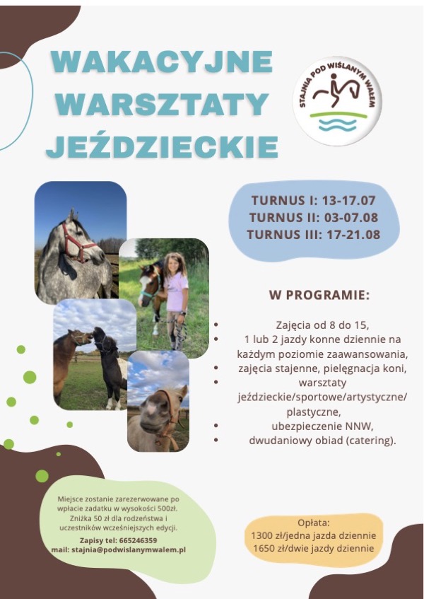 wakacyjne warsztaty jeździeckie 2026